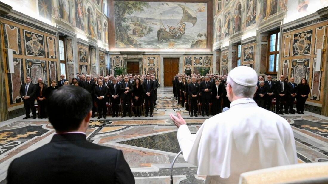 El Papa subraya la alianza entre el Estado y la Iglesia para proteger el bien común de Italia