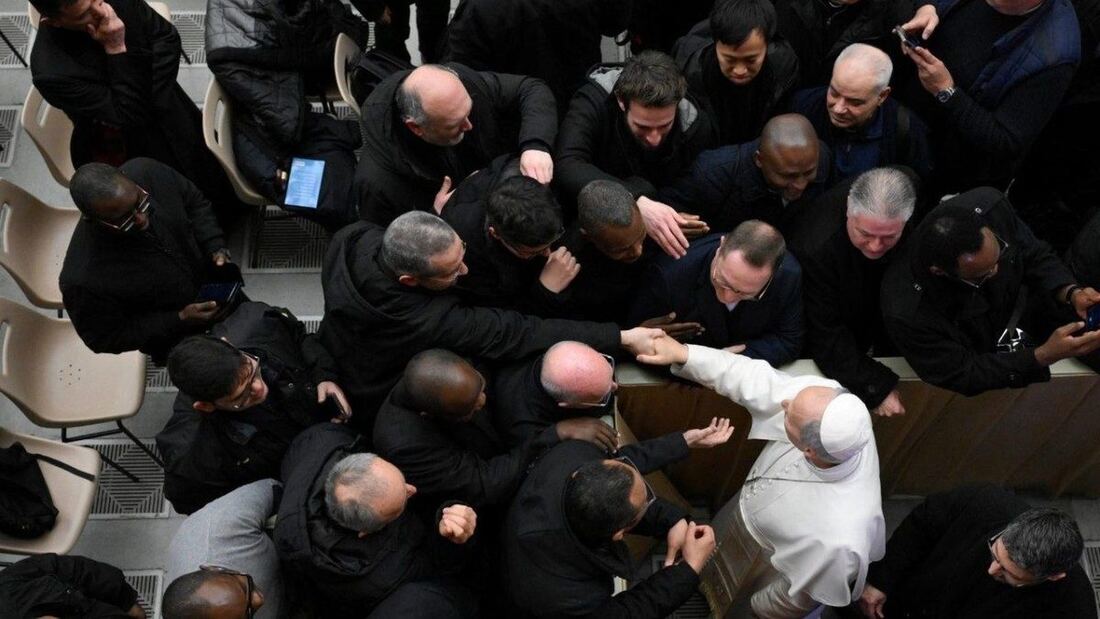 León XIV se reúne con los sacerdotes italianos el 12 de diciembre