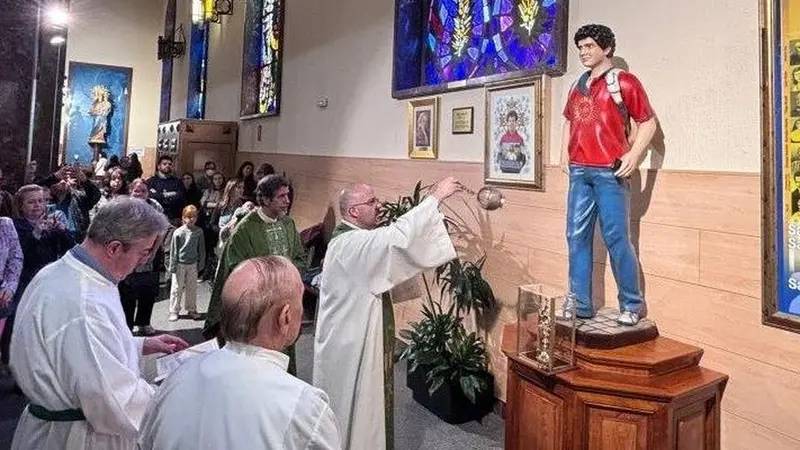 Carlo Acutis ya tiene una imagen en una bas&iacute;lica de Madrid