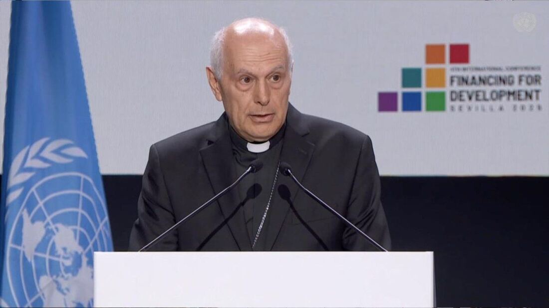Monseñor Caccia pide un desarrollo económico equitativo en la ONU

