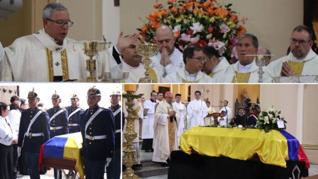El cardenal Rueda pide paz en el funeral de Miguel Uribe en Bogotá

