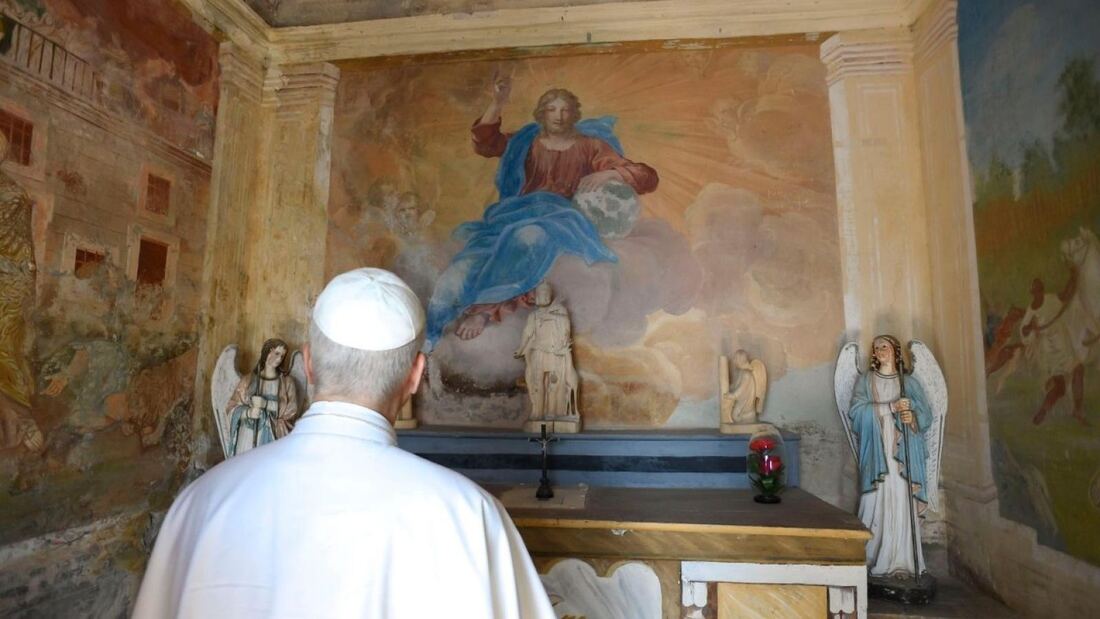 El Papa León XIV visita el Santuario de la Madonna delle Grazie en Guadagnolo

