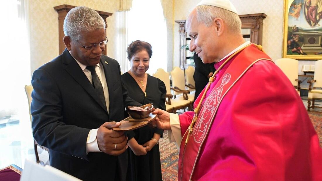 El Papa León XIV y el presidente de Seychelles dialogan sobre el medio ambiente y la educación

