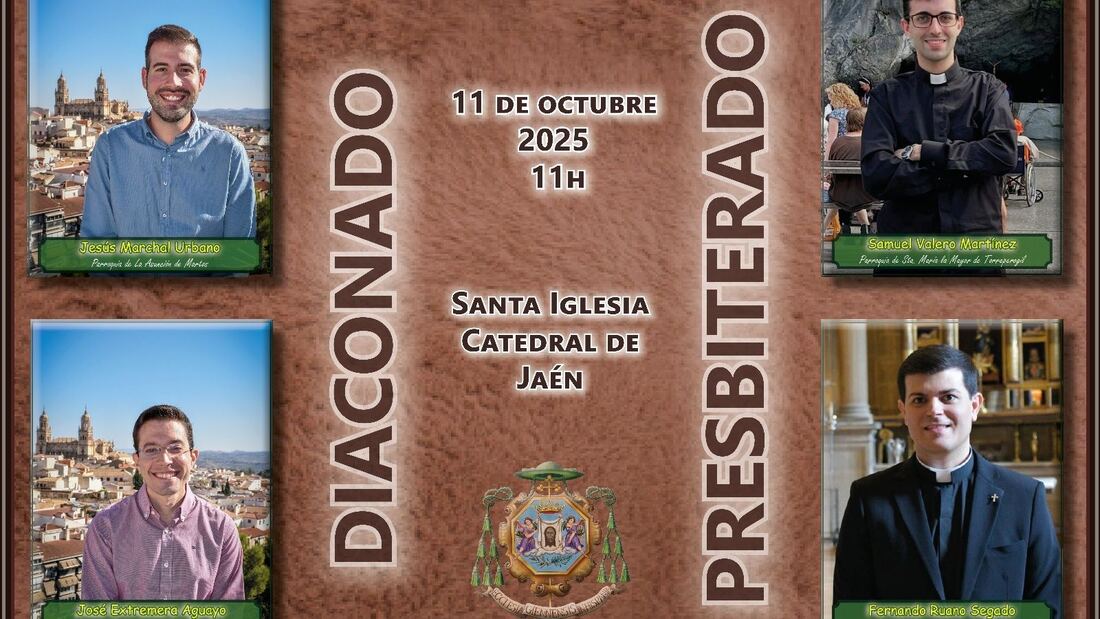 La Diócesis de Jaén celebra la ordenación de cuatro nuevos sacerdotes

