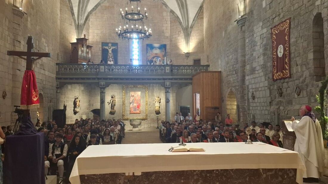 El obispo de Barbastro-Monzón destaca la fe en la misa de Graus

