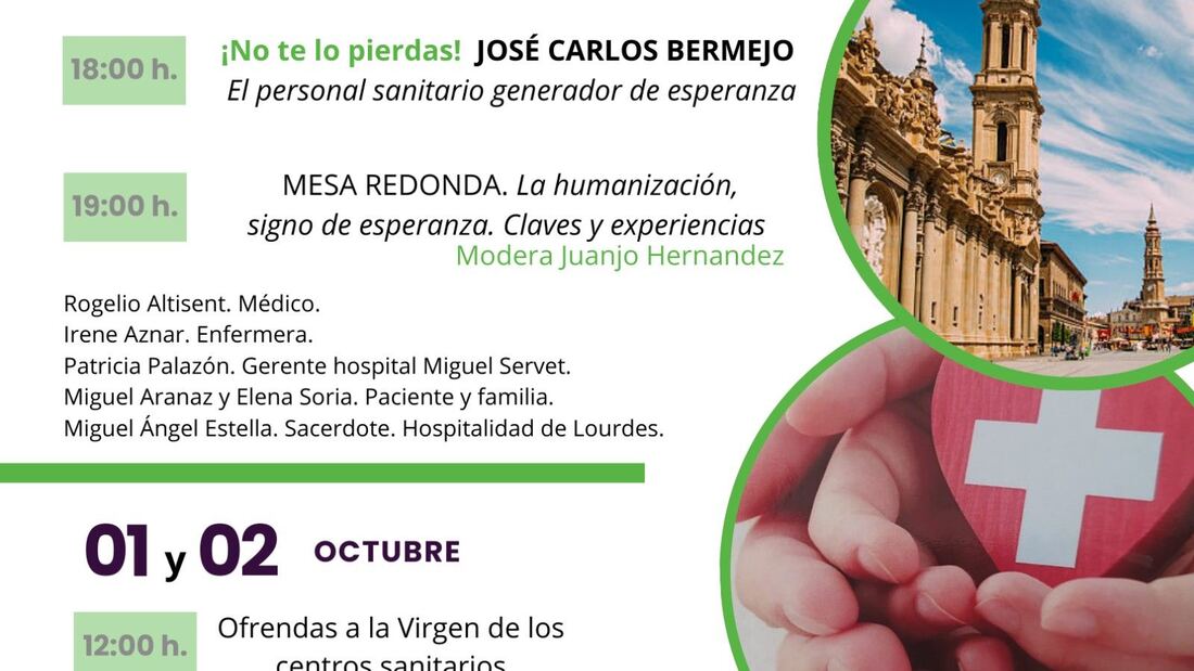 Zaragoza celebra el Jubileo de los Sanitarios con Cristina Galindo al frente
