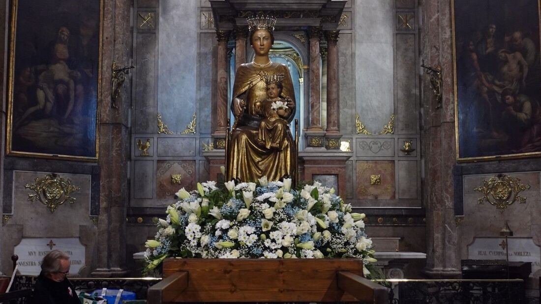 La lluvia impide la procesión de la Virgen de la Merced en Barcelona

