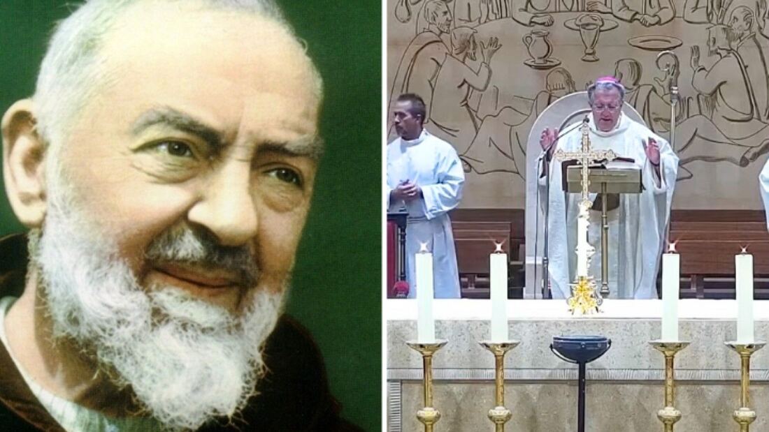 El obispo de Getafe resalta el legado de San Pío en una misa especial

