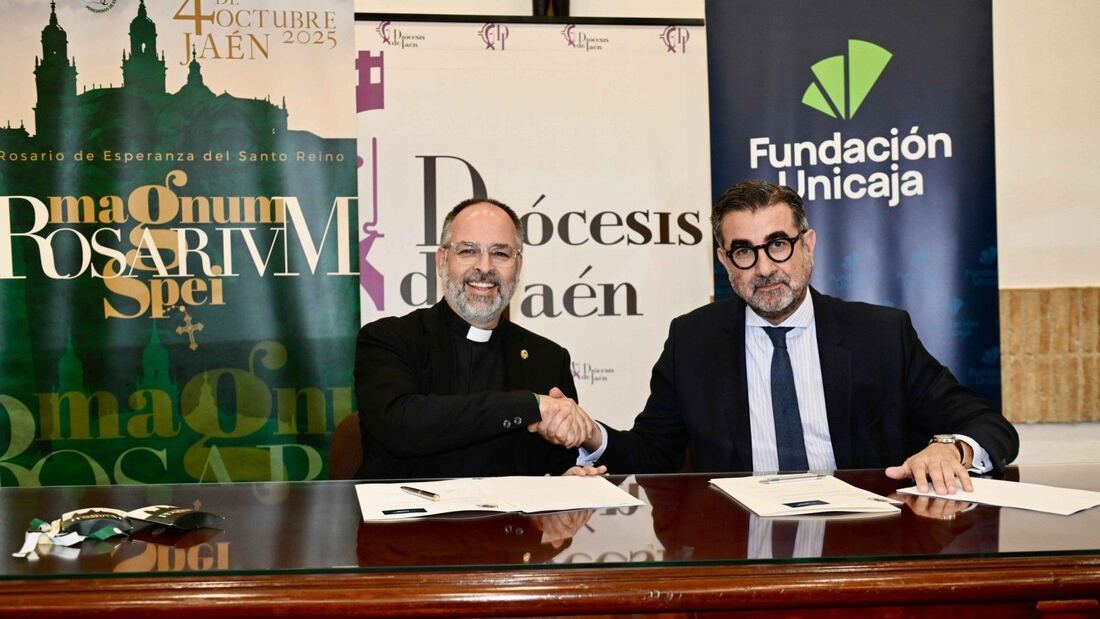 La Diócesis de Jaén y la Fundación Unicaja respaldan el Santo Rosario Magno


