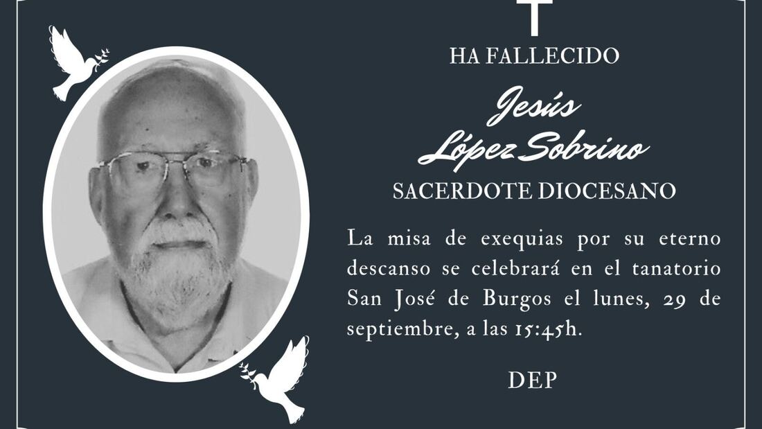 El sacerdote Jesús López Sobrino fallece a los 83 años en Burgos

