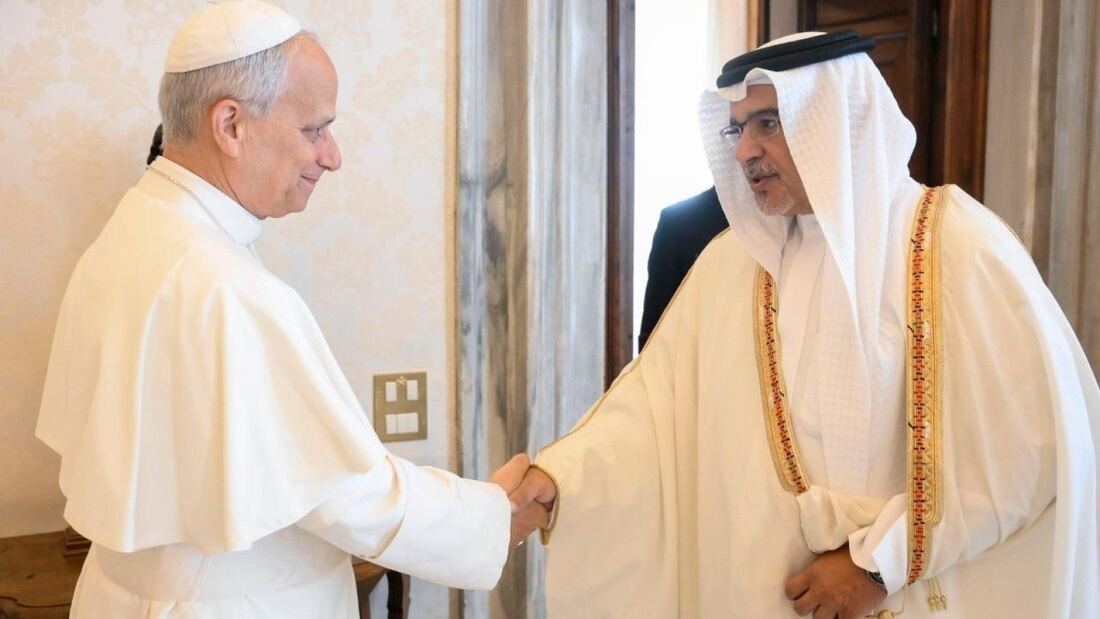 El Papa León XIV recibe al príncipe heredero de Baréin en el Vaticano

