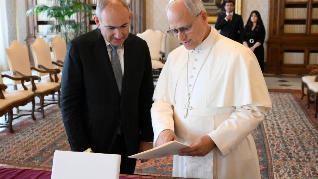 El Papa León XIV recibe al primer ministro de Armenia en el Vaticano

