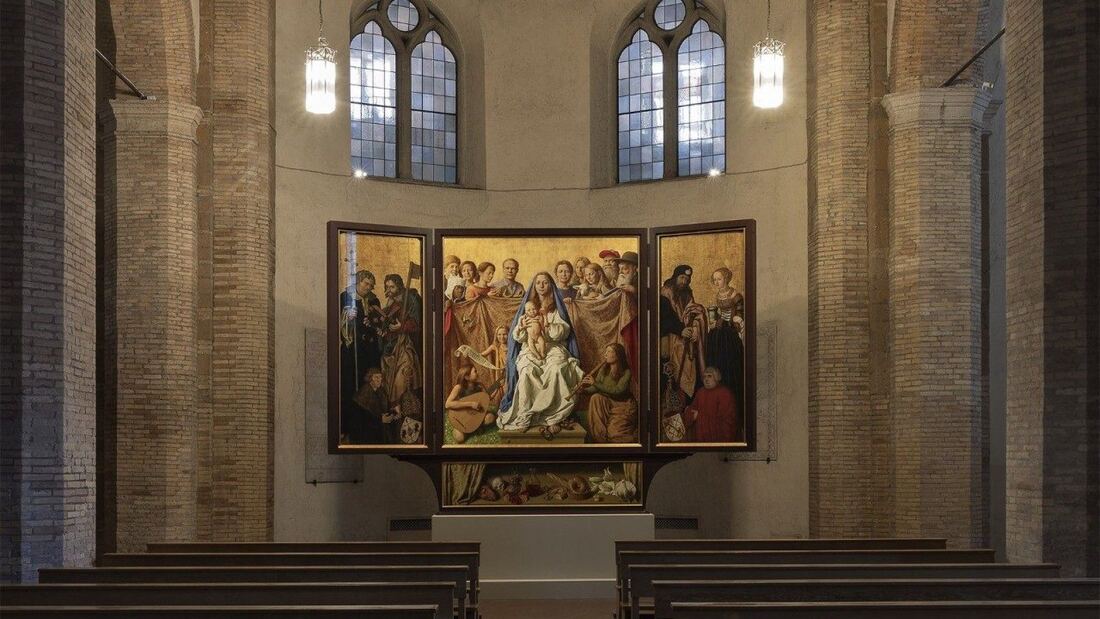 El pintor Michael Triegel presenta un retablo en el Vaticano


