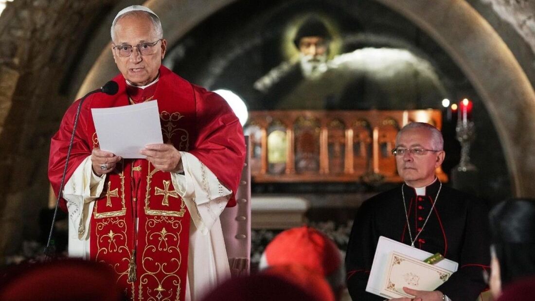 El Papa León XIV visita el monasterio de Annaya en el Líbano

