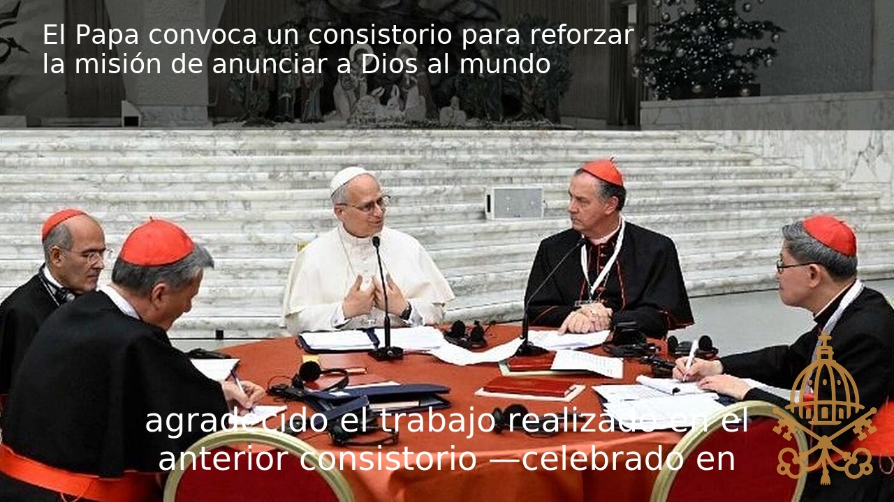 Vídeo | El Papa convoca un consistorio para reforzar la misión de anunciar a Dios al mundo