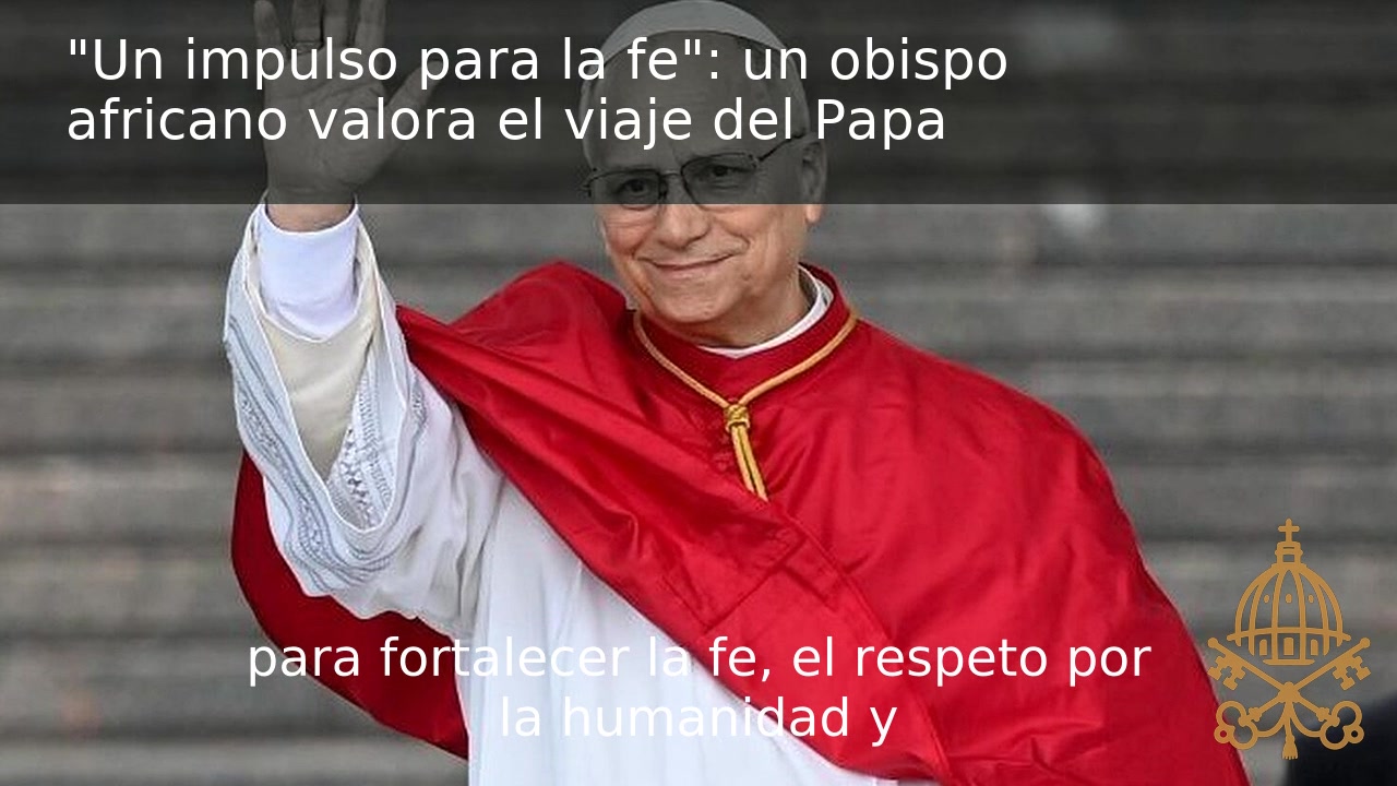 Vídeo | “Un impulso para la fe”: un obispo africano valora el viaje del Papa