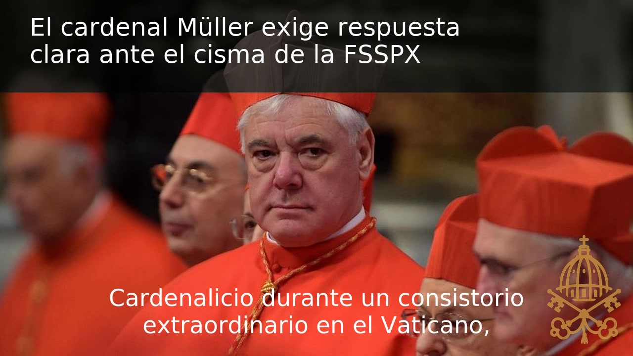 Vídeo | El cardenal Müller demanda una respuesta contundente sobre el cisma de la FSSPX