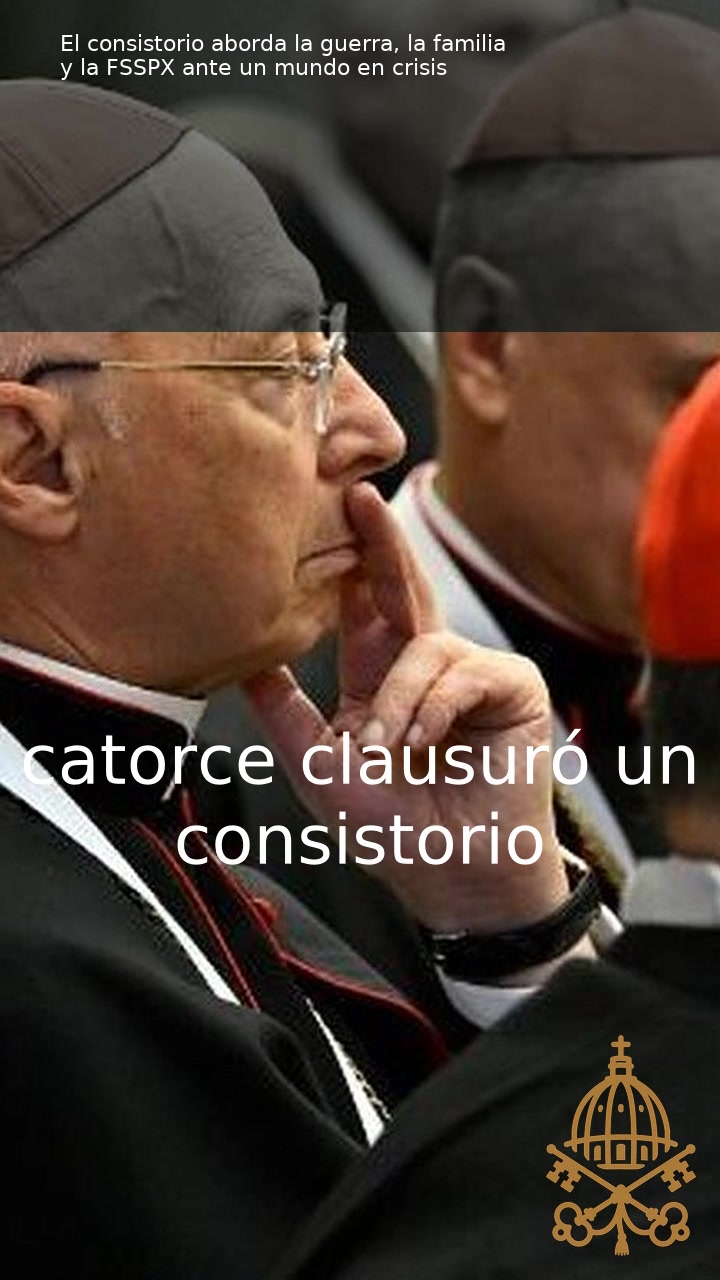 Vídeo | El ayuntamiento trata la guerra, la familia y la FSSPX en un contexto de crisis