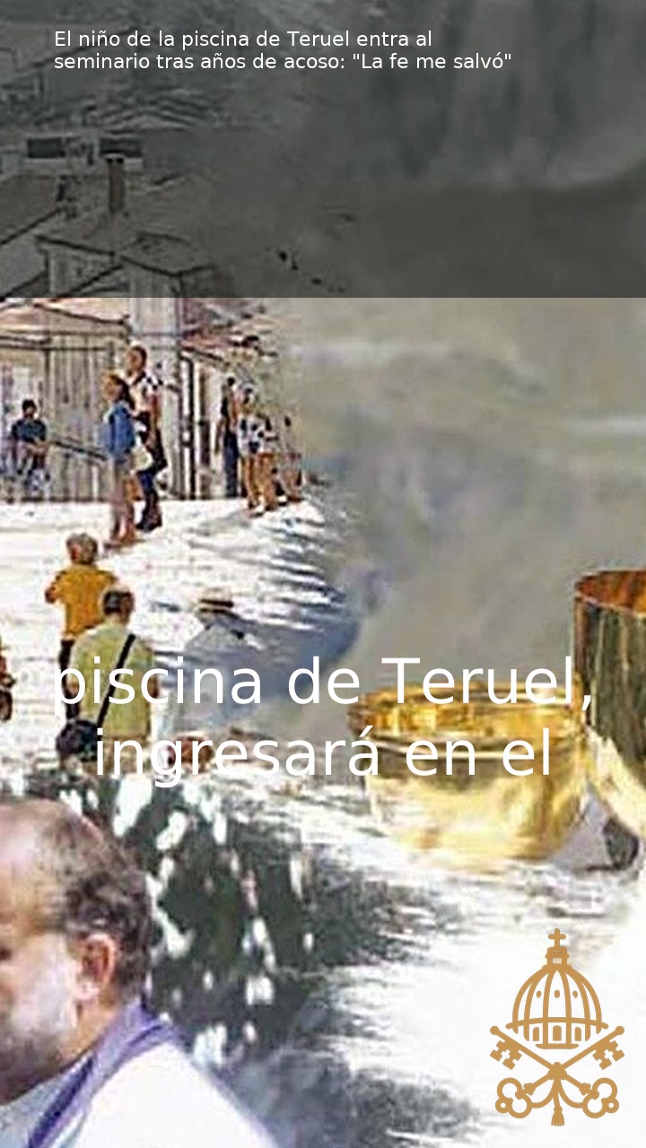 Vídeo | El joven de la piscina de Teruel ingresa en el seminario tras sufrir acoso.